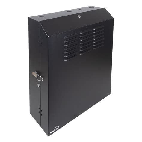 durable customized 2u server metal enclosure with paint|NavePoint 2U Vertical Wall Mount Rack Enclosure.